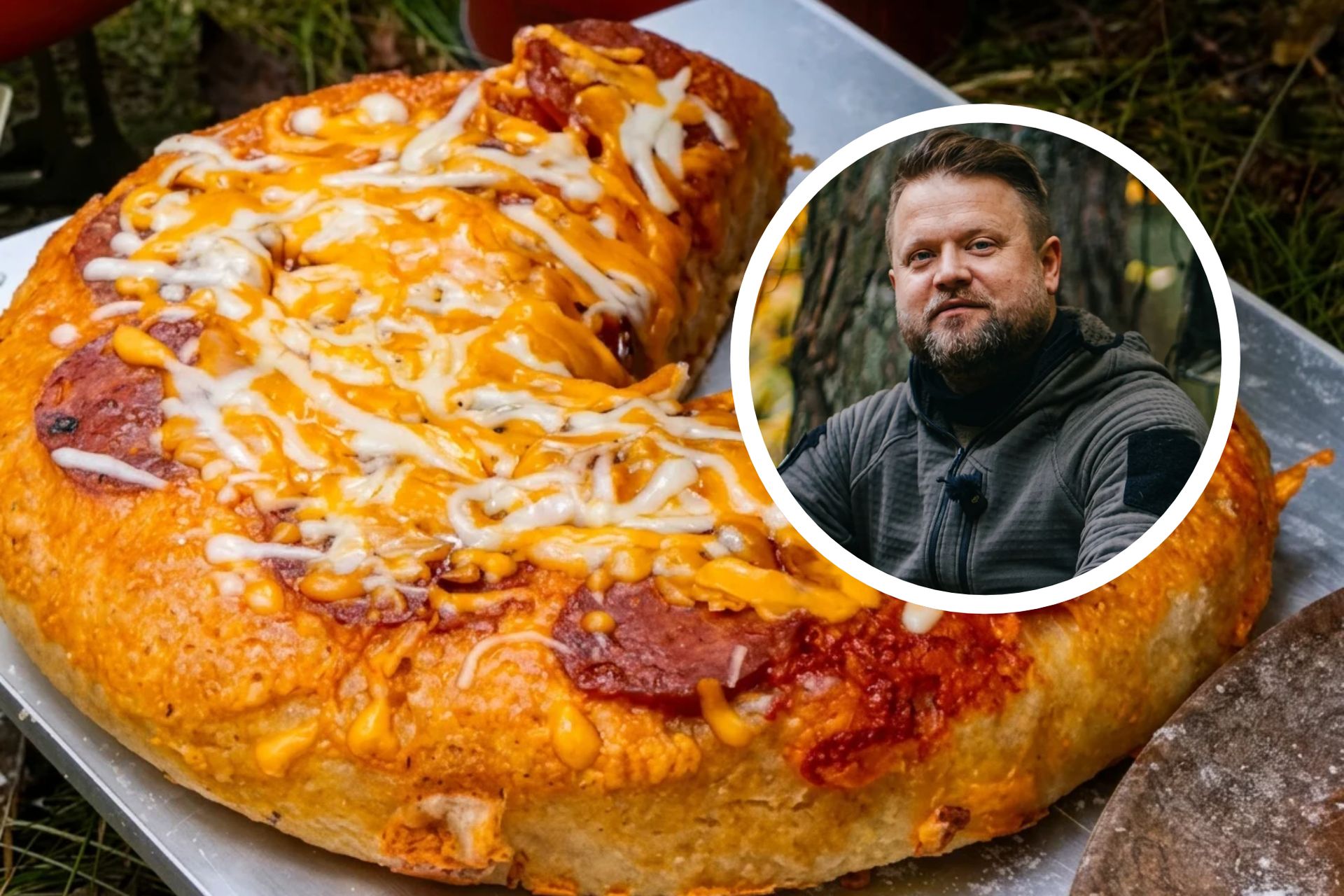 Pokazał, jak zrobić pizzę w lesie. Książulo tak skomentował jego film