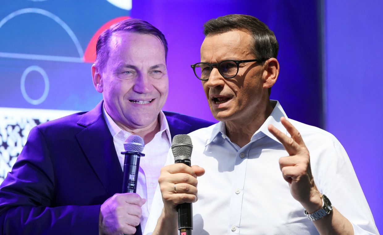 "Grubo". Sikorski reaguje na słowa Morawieckiego o Kaczyńskim