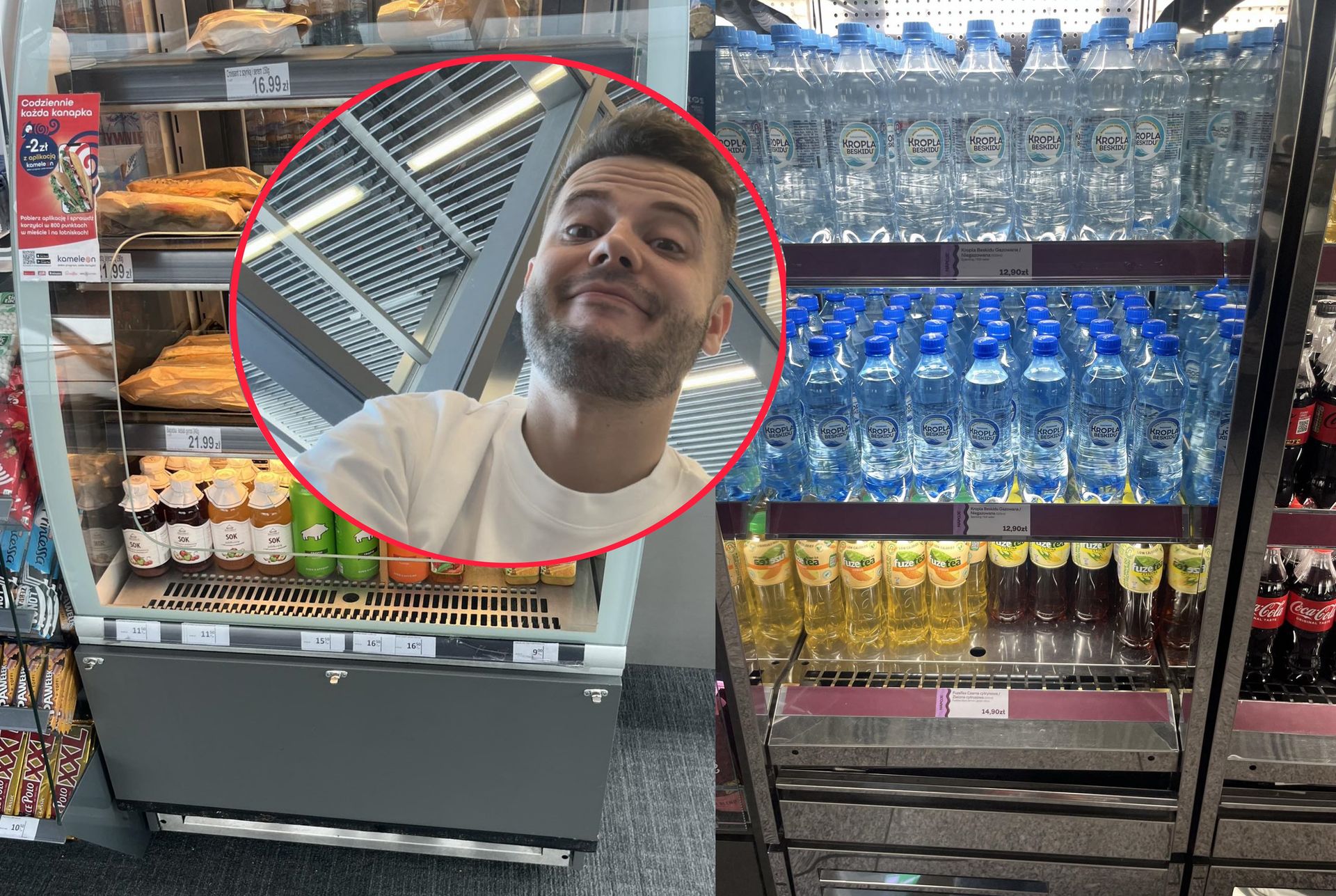 Pokazał zdjęcie z polskiego lotniska. "Lepiej kupić wódkę niż kanapkę"