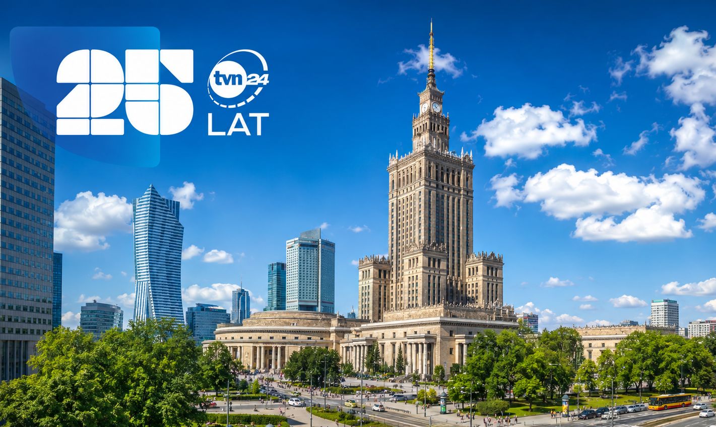 Wielki finał urodzinowej trasy TVN24 przed Pałacem Kultury i Nauki w Warszawie