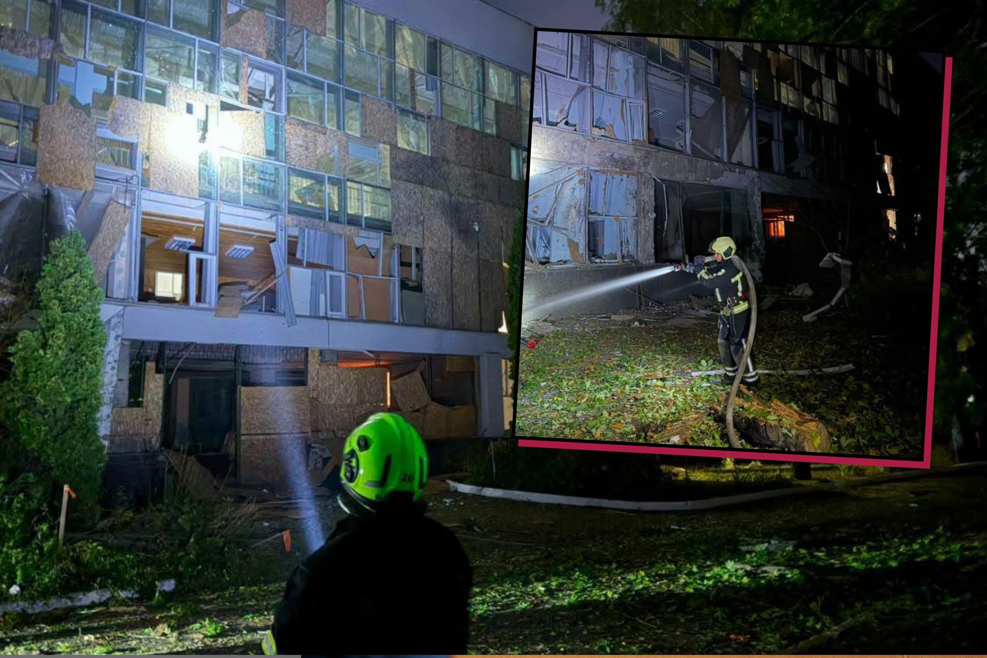 Nocny horror w Kijowie. Rakiety spadły na miasto, ranne dzieci