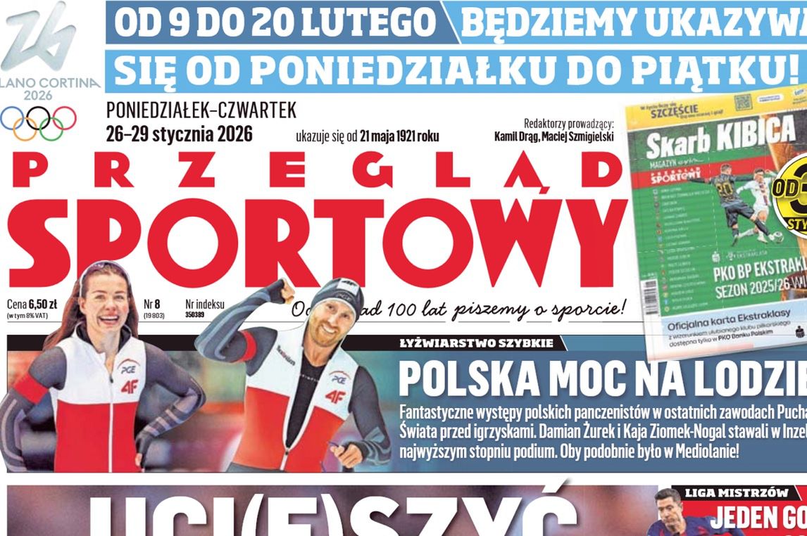 "Przegląd Sportowy" znów 5 razy w tygodniu. Ale tylko na czas igrzysk