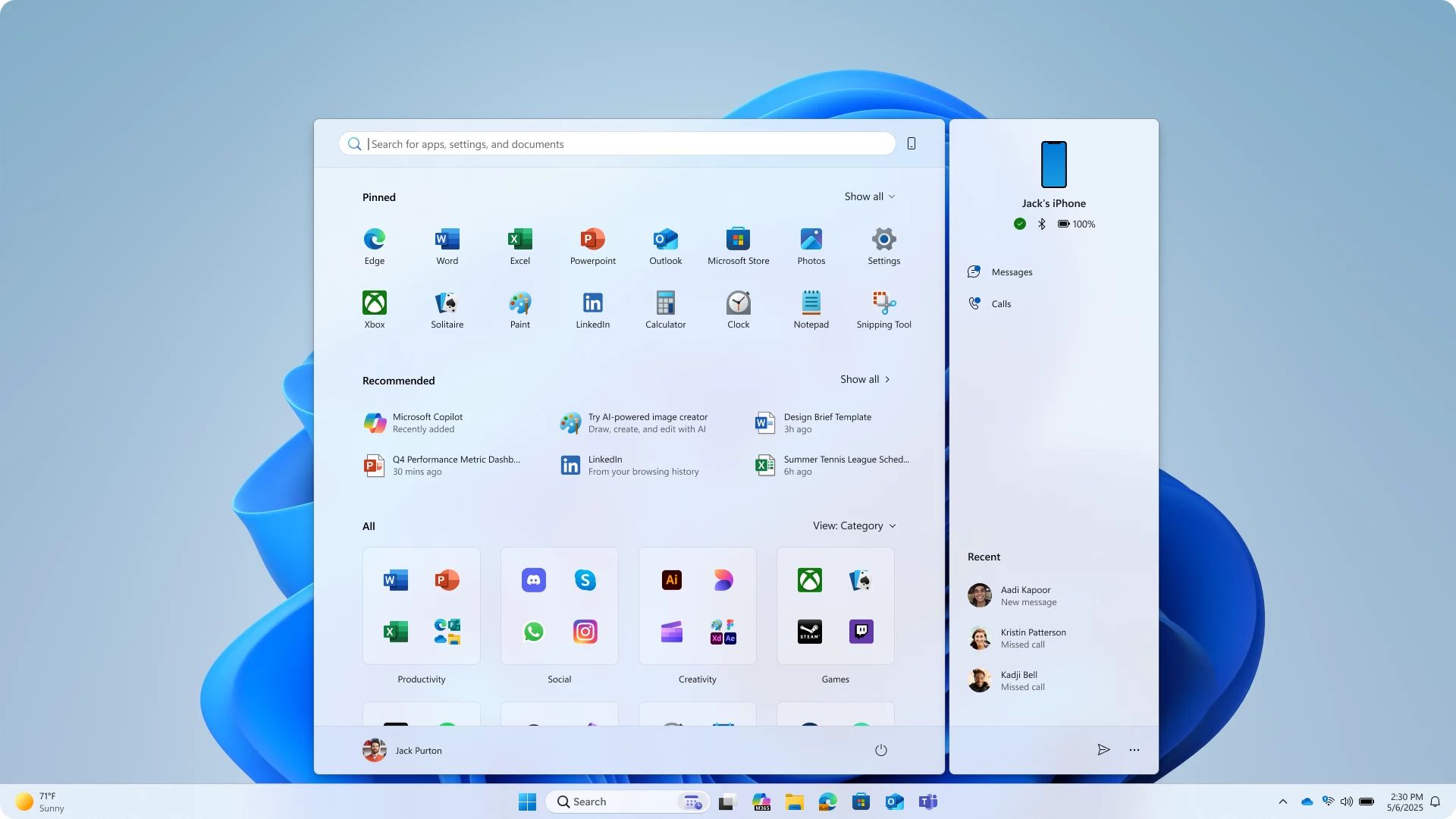 Windows 11: nowe menu Start w fazie testów