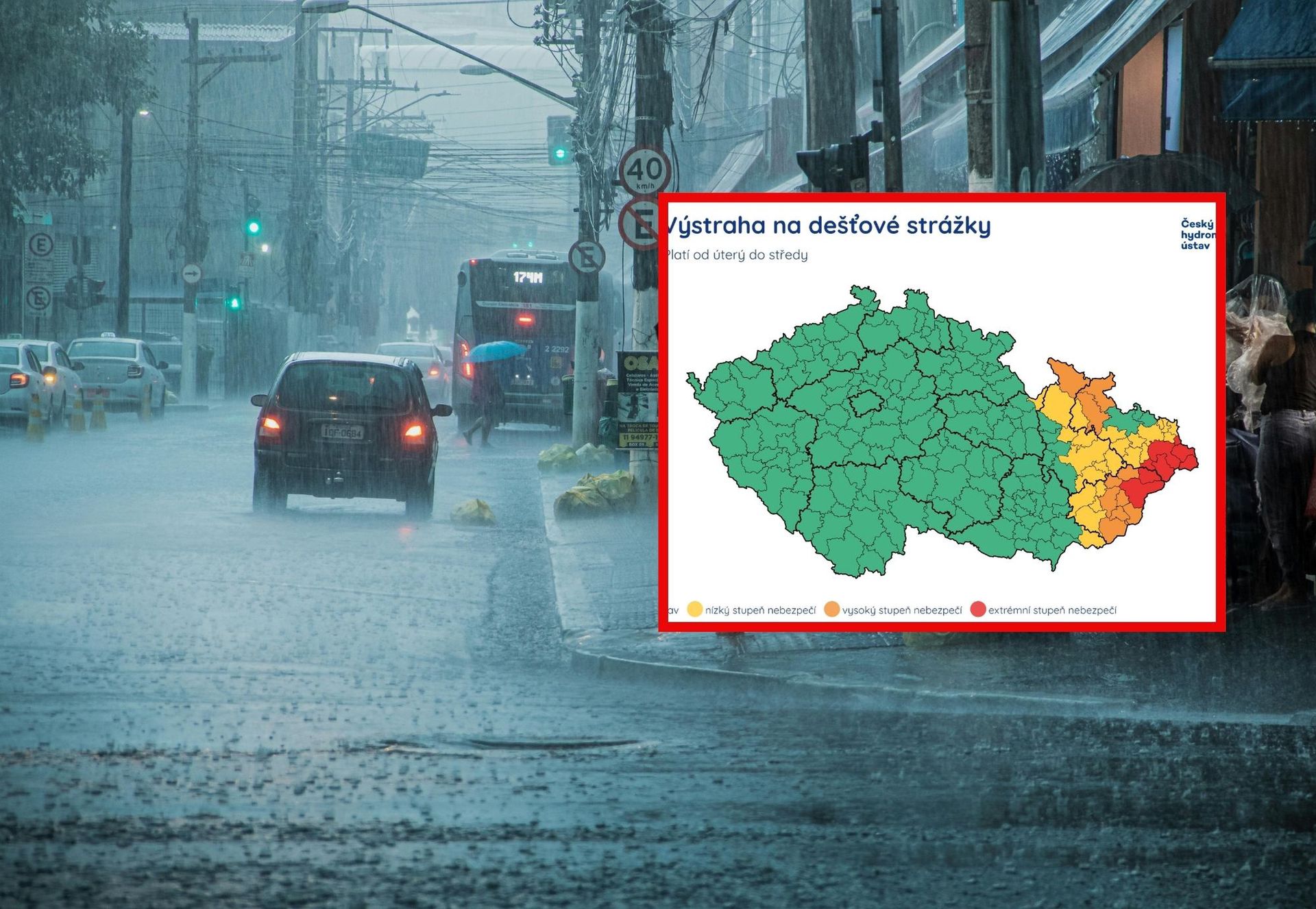 Nadejdzie z Czech. Pilny komunikat CHMI