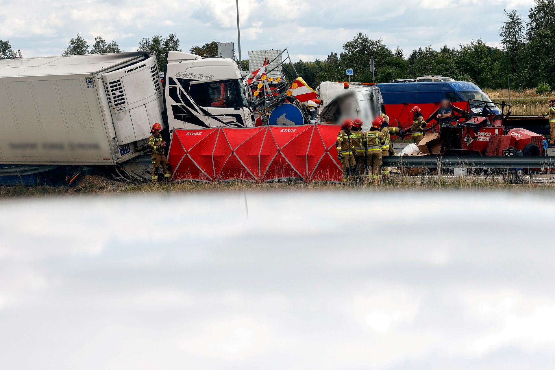 Tragedia na A1. Urzędnik jechał sprawdzić zabezpieczenia, nie zdążył