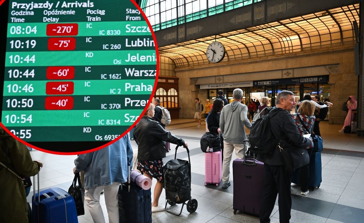 Ponad tysiąc pociągów z opóźnieniami. Rekordzista spóźnił się 335 min