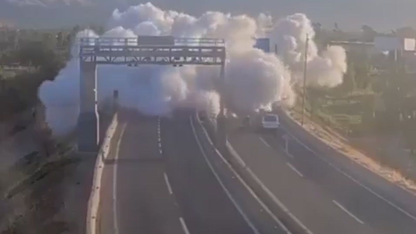 Tragiczny wypadek w Sanriago. Kierowca przewoził skroplony gaz