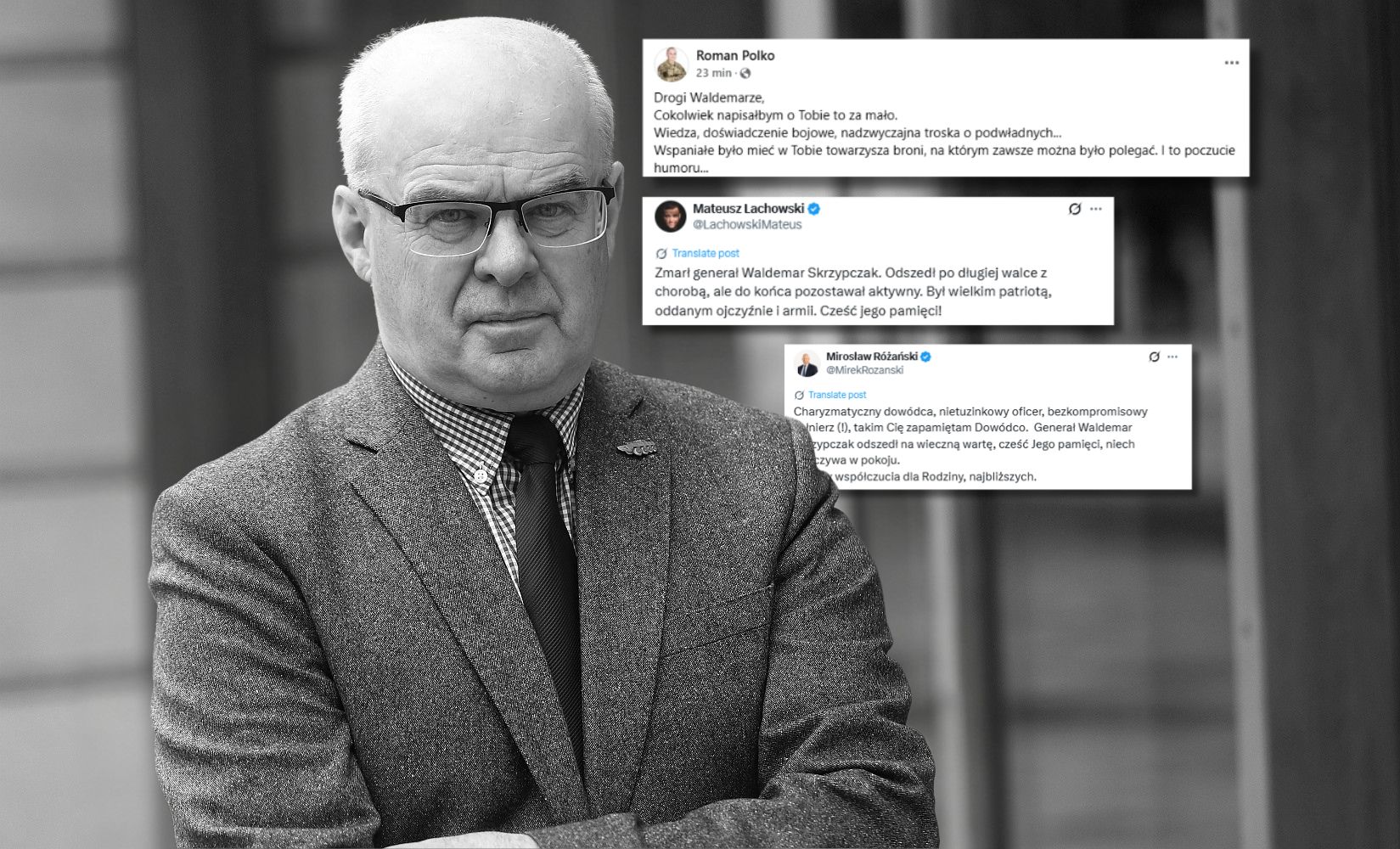 "Takim Cię zapamiętam". Nie żyje gen. Skrzypczak