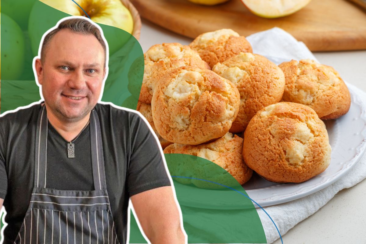 Szybkie ciasteczka od Strzelczyka. Smakują jak mini szarlotki