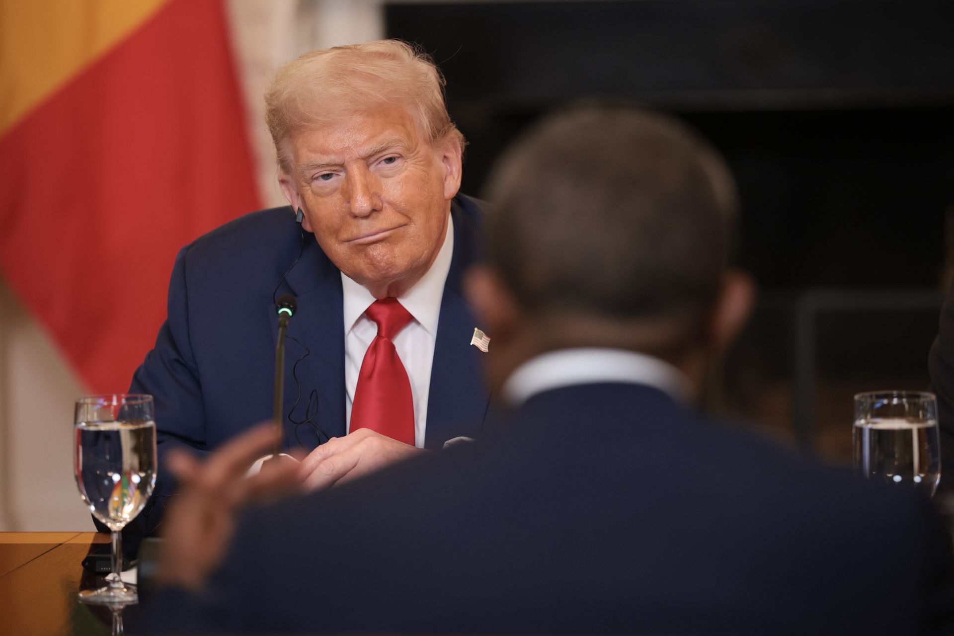 Wpadka Trumpa. Zachwycił się językiem prezydenta Liberii