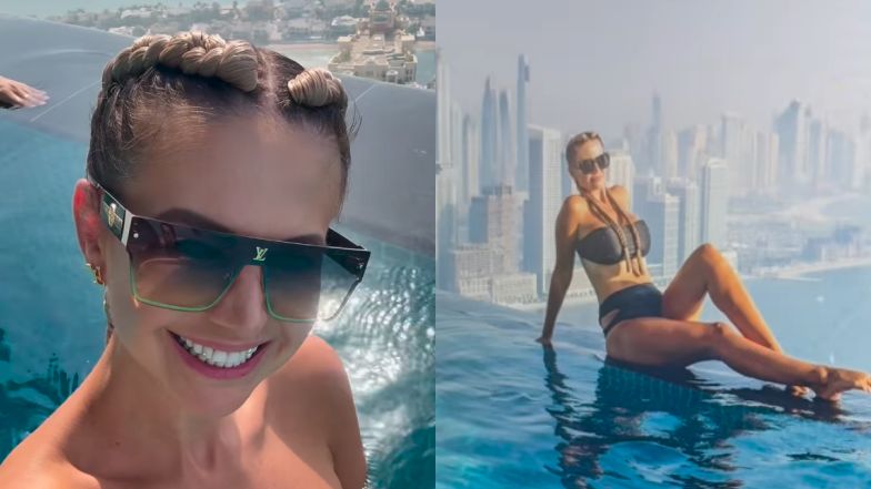 Maja Rutkowski wdzięczy się w bikini na tle dubajskich wieżowców: "Szampan i krewetki mają swoją cenę w chmurach"