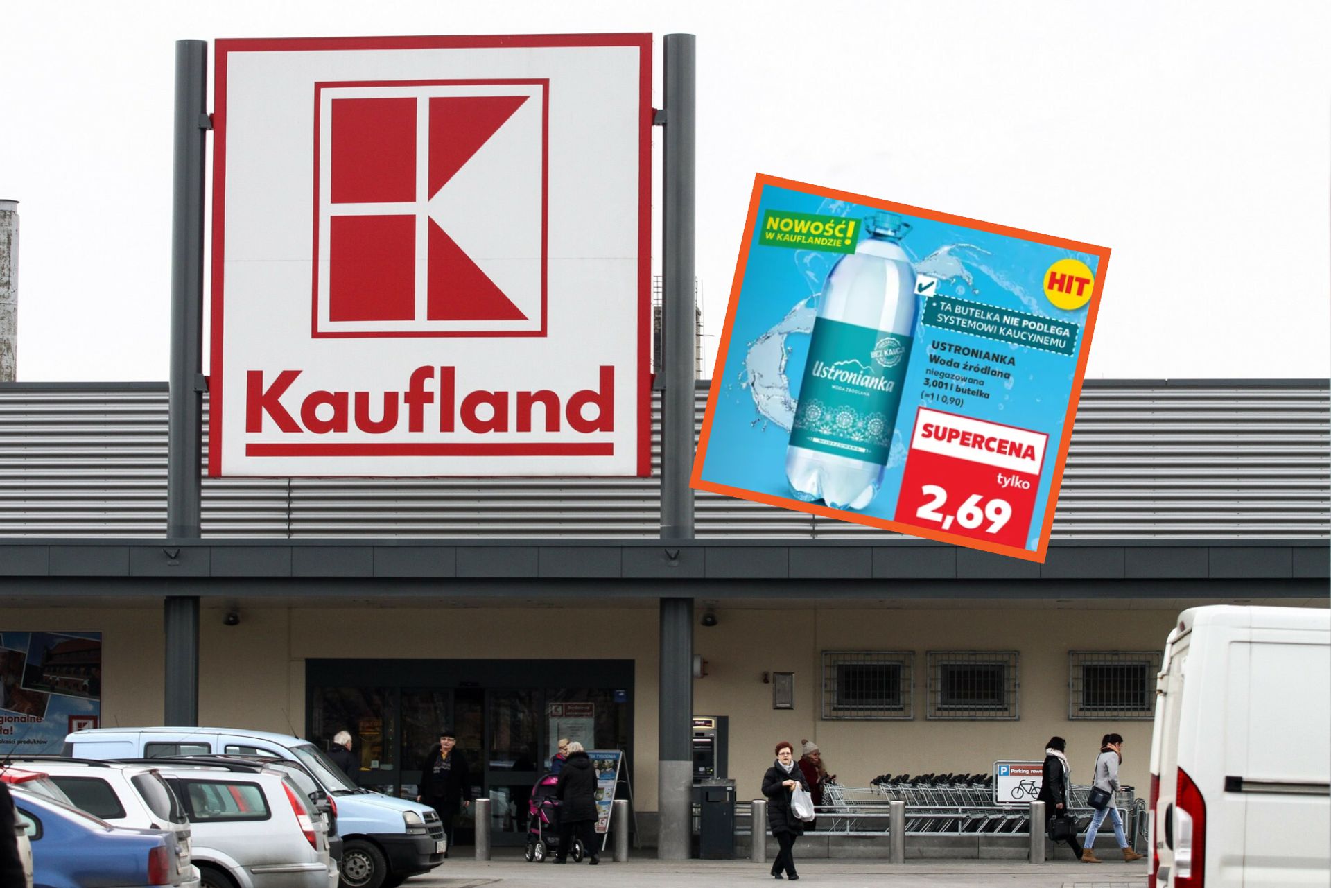 Butelka wody Ustronianka wywołała burzę. Mamy komentarz Kauflandu