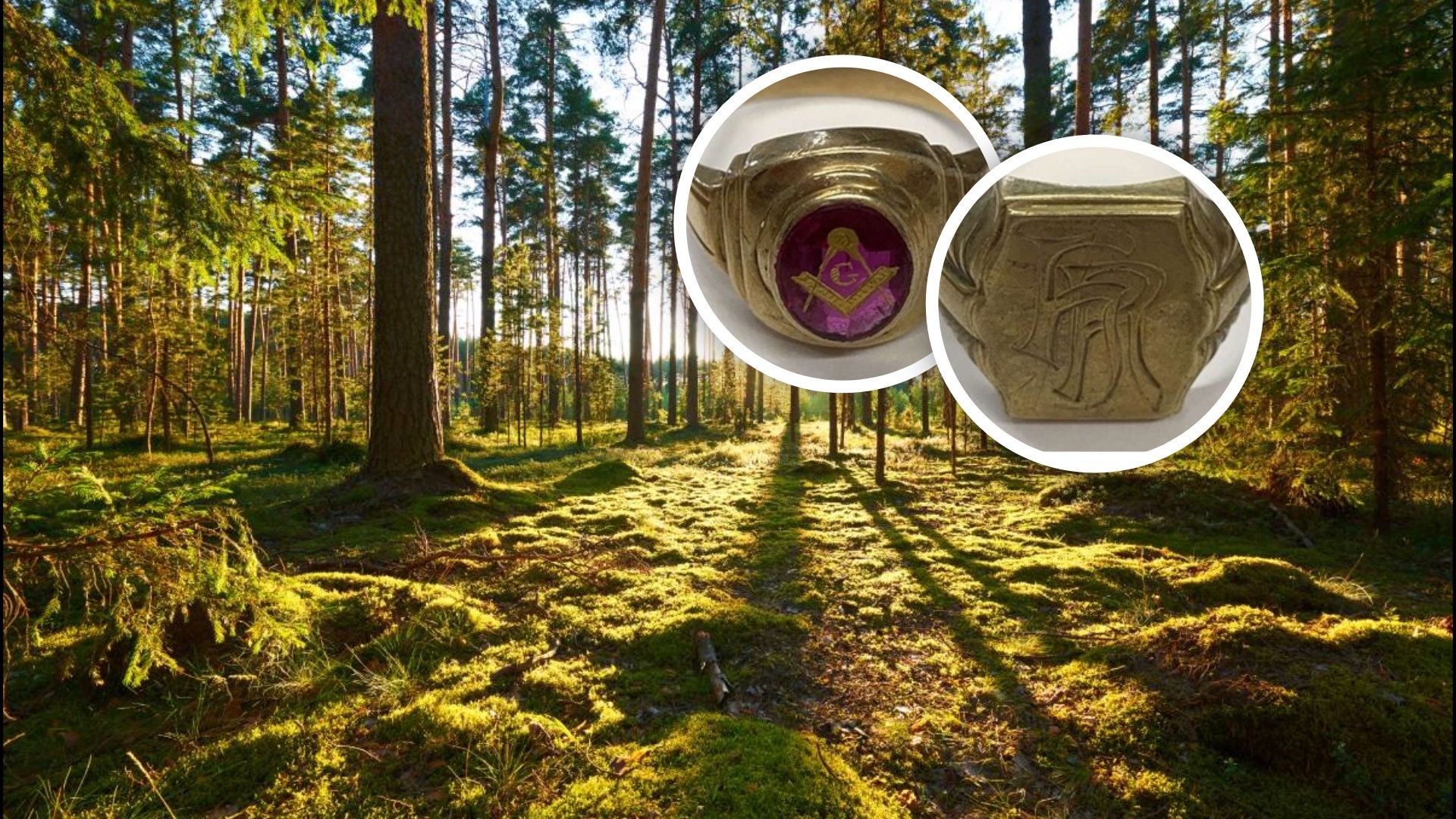 Złote pierścionki zakopane w lesie. Niemiecka policja szuka tropu