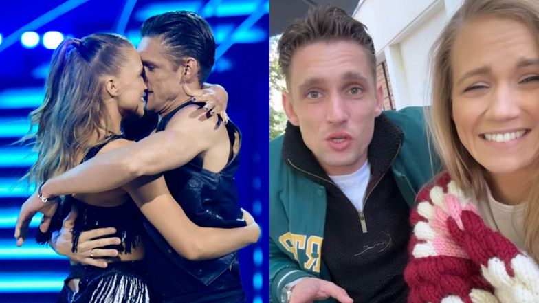 Agnieszka Kaczorowska i Filip Gurłacz przez cały czas razem: "Para nr 8 już nie na sali, zaraz powtórzymy jive’a gdzieś w plenerze"