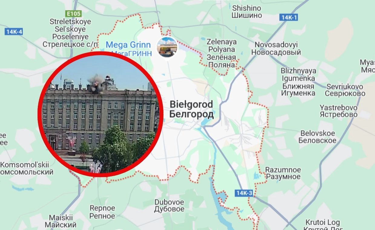 Uderzenie w Rosji. Zniszczony budynek rządowy