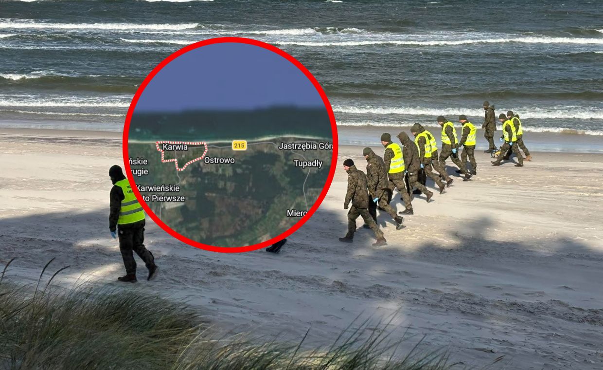 Szczątki drona znalezione na plaży w Karwi. Mieszkańcy zabierają głos