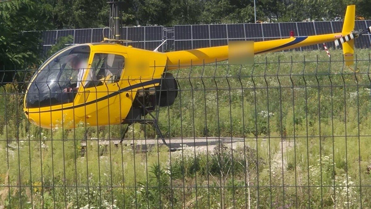Śmigłowiec zerwał linię i odleciał. Maszyna zarejestrowana we Włoszech