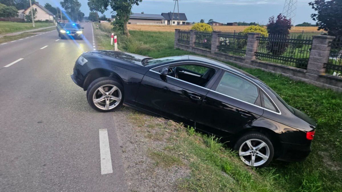 Był tak pijany, iż nie trafił w zjazd. Audi kupił dzień wcześniej