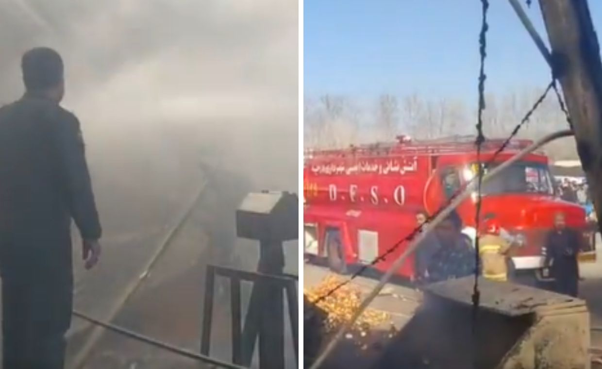 Helikopter irańskich sił powietrznych rozbił się na targu. Są ofiary