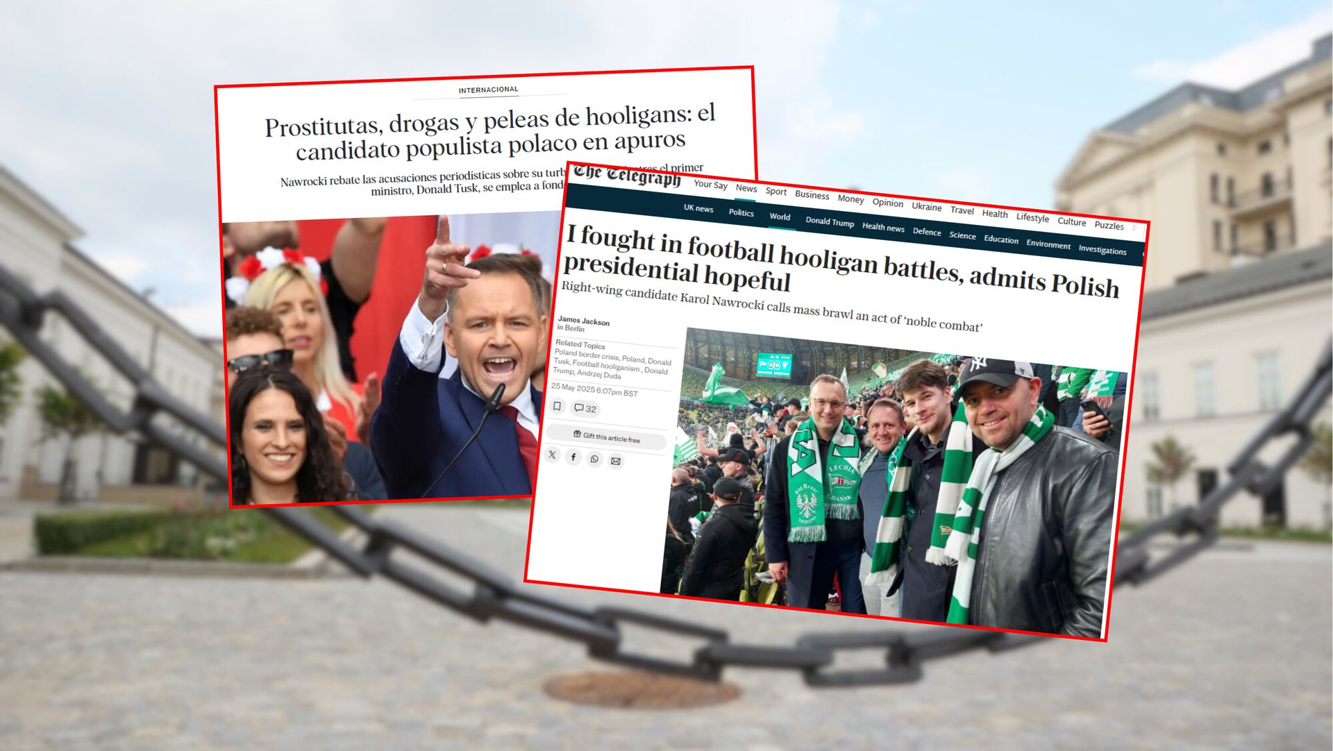 Światowe media o Nawrockim. "Prostytutki, narkotyki i bójki"