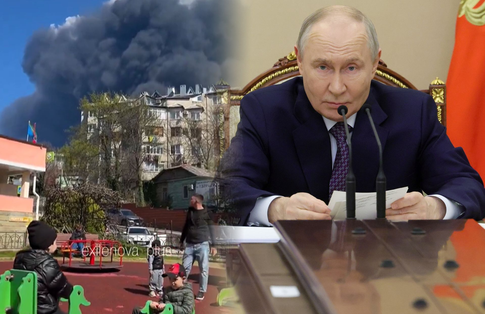 Trujące powietrze, ropa ulicy, wezwanie do ewakuacji. Po trzecim ataku sam Putin zabrał głos