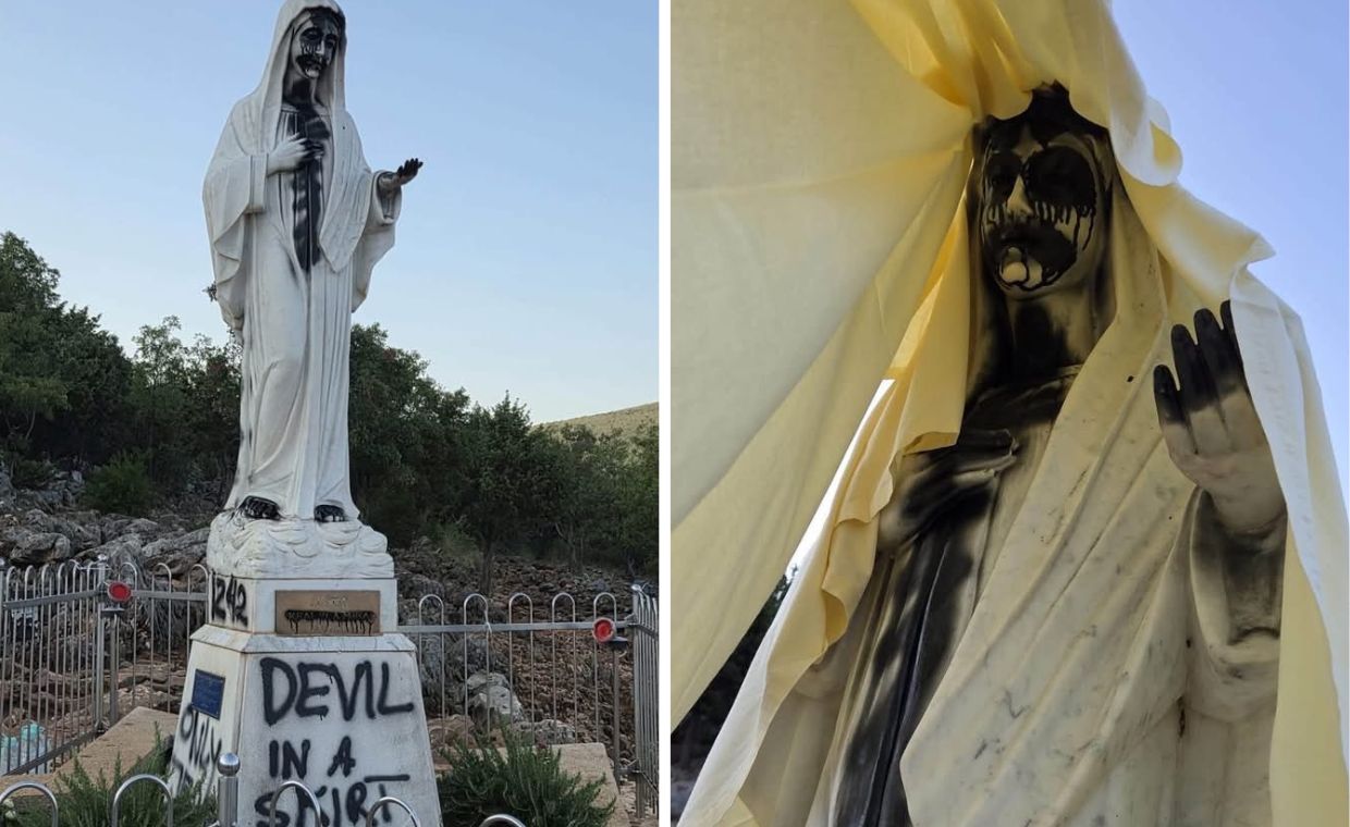 Zbezczeszczenie posągu Matki Boskiej w Medjugorje. Zatrzymano Polaka