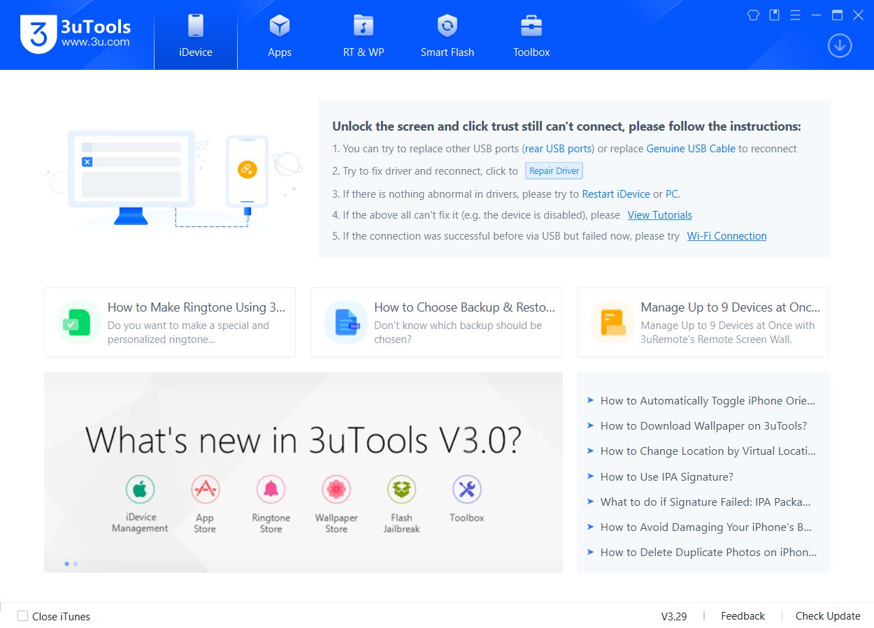3uTools - alternatywa dla iTunes, którą warto znać