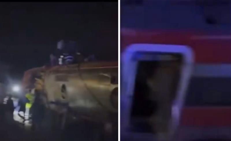 Groźny wypadek kolejowy w Hiszpanii. Wykoleiły się dwa pociągi