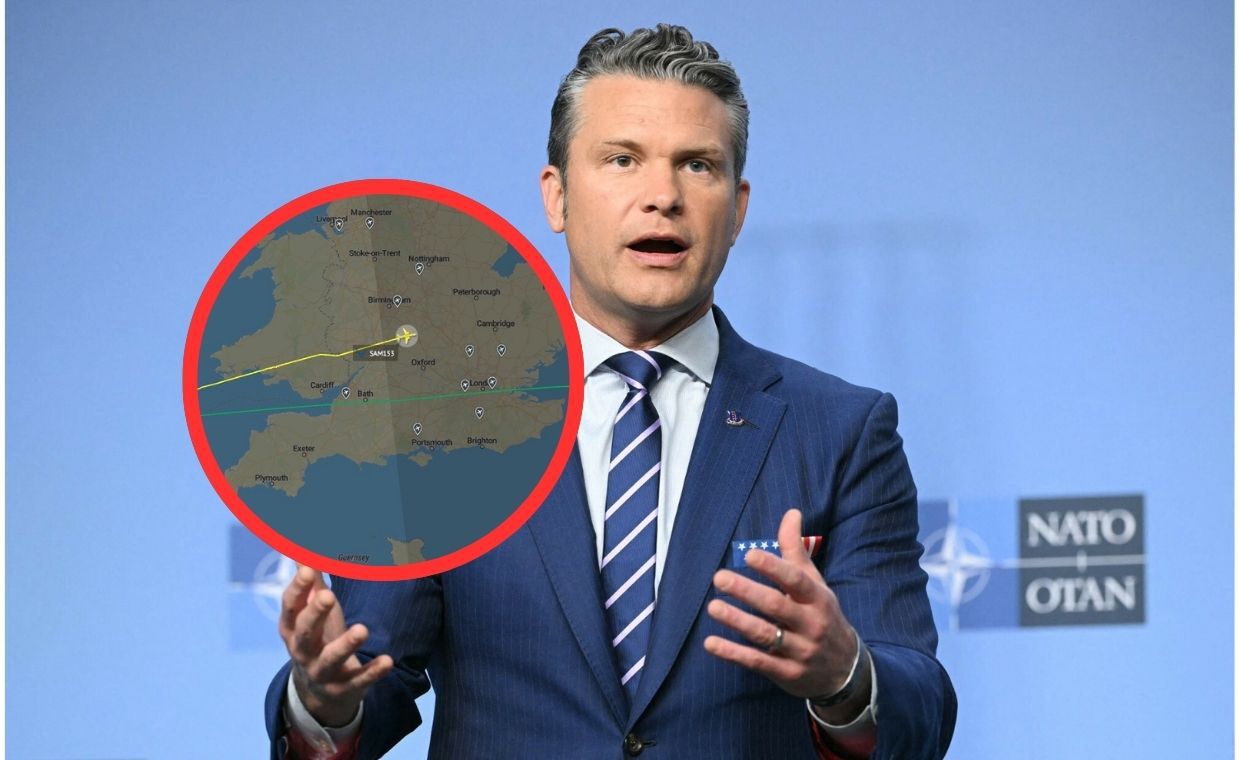 Awaryjne lądowanie samolotu Sił Powietrznych USA. Na pokładzie Pete Hegseth