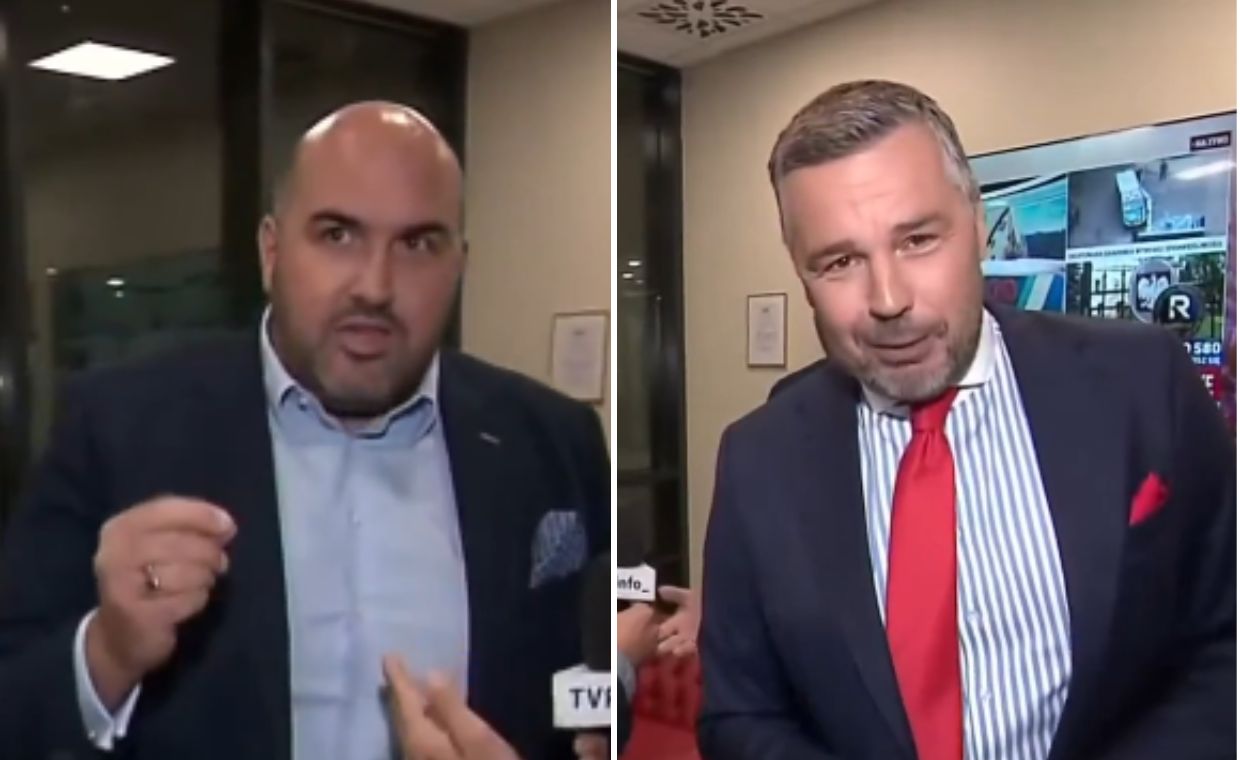 Reporter TVP Info wszedł do Republiki. Na antenie Rachoń i Olechowski