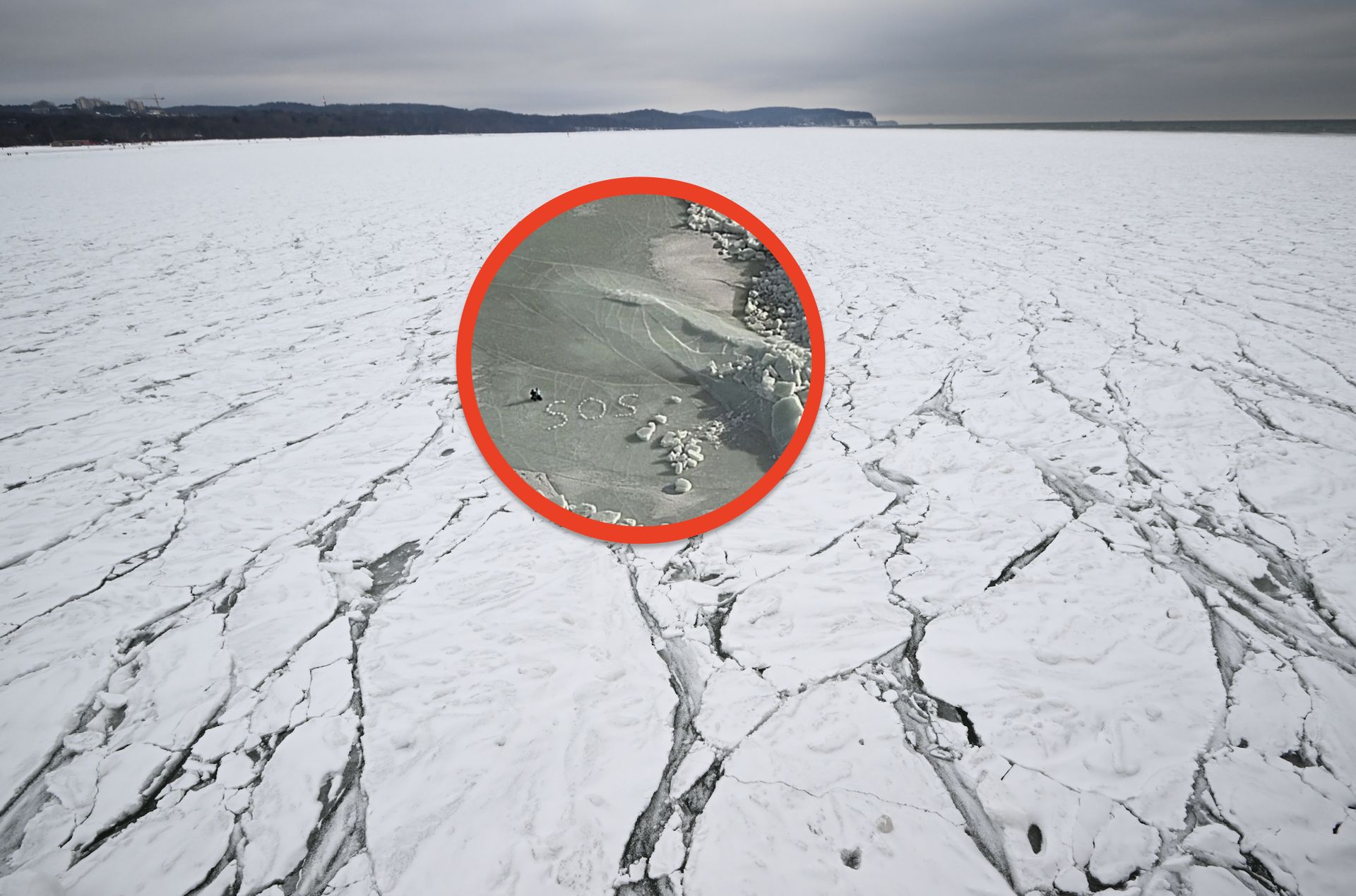 Finowie uratowali Niemców. Pomógł napis SOS na zamarzniętym Bałtyku