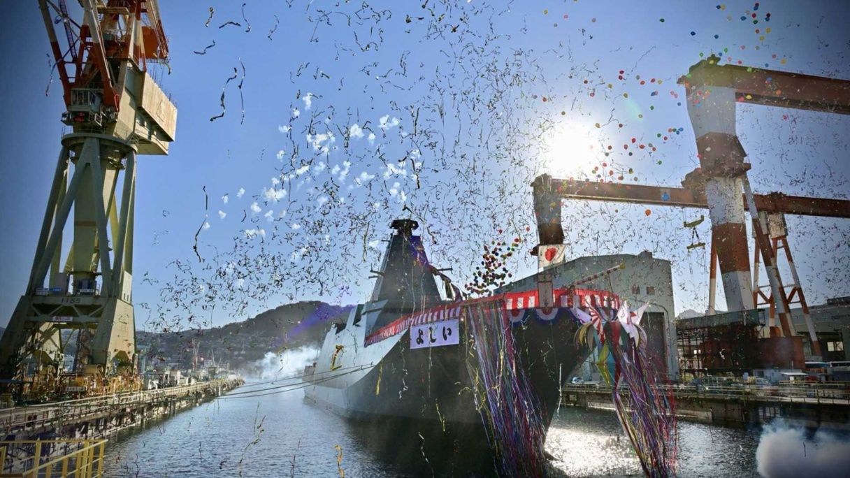 Nowoczesny okręt wojenny Japonii już na wodzie. To koniec serii