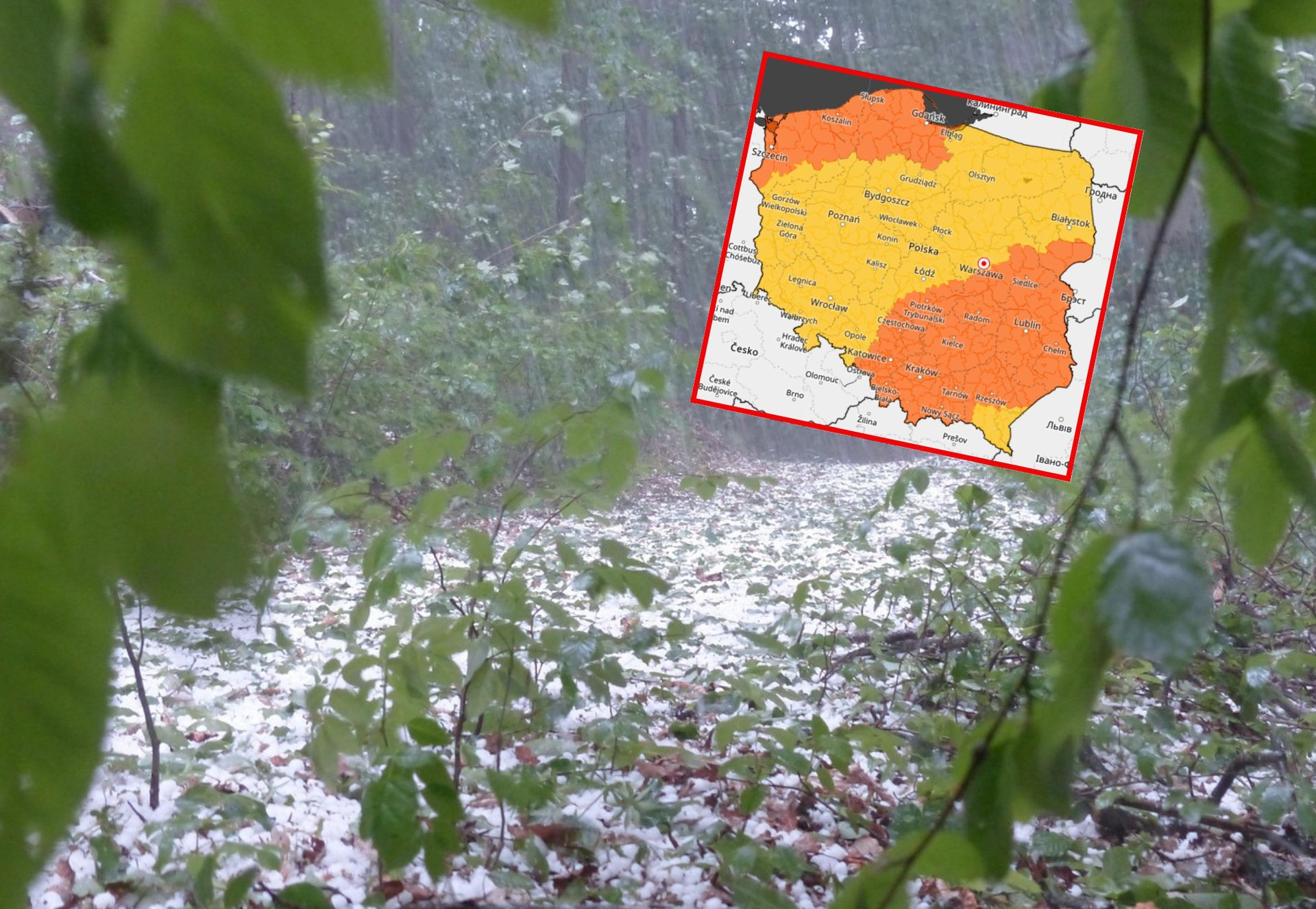 Ostrzeżenia IMGW w całej Polsce. Możliwe burze z gradem