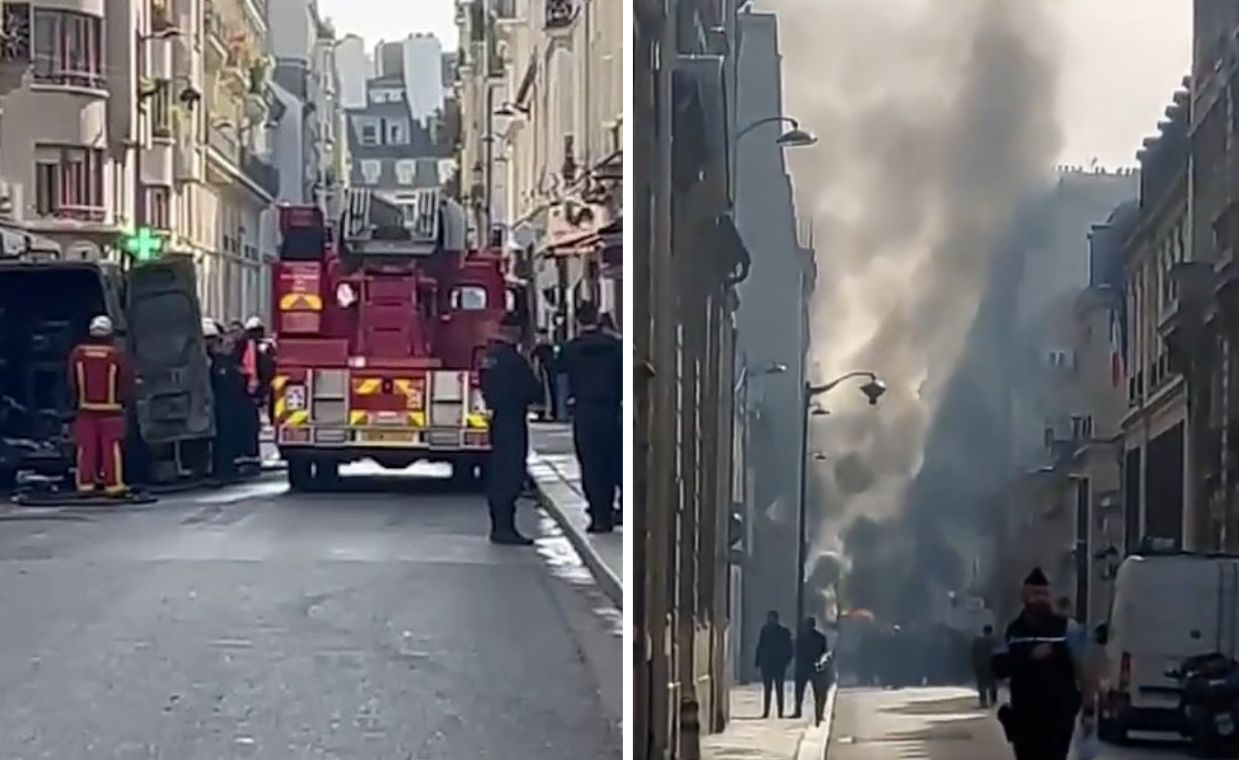 Eksplozje i pożar w pobliżu siedziby premiera Francji