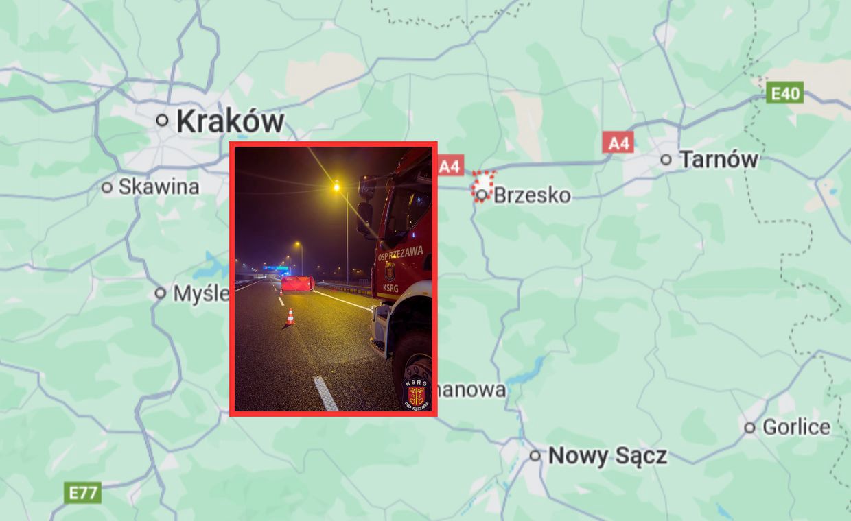Śmiertelny wypadek na A4. Autostrada zablokowana
