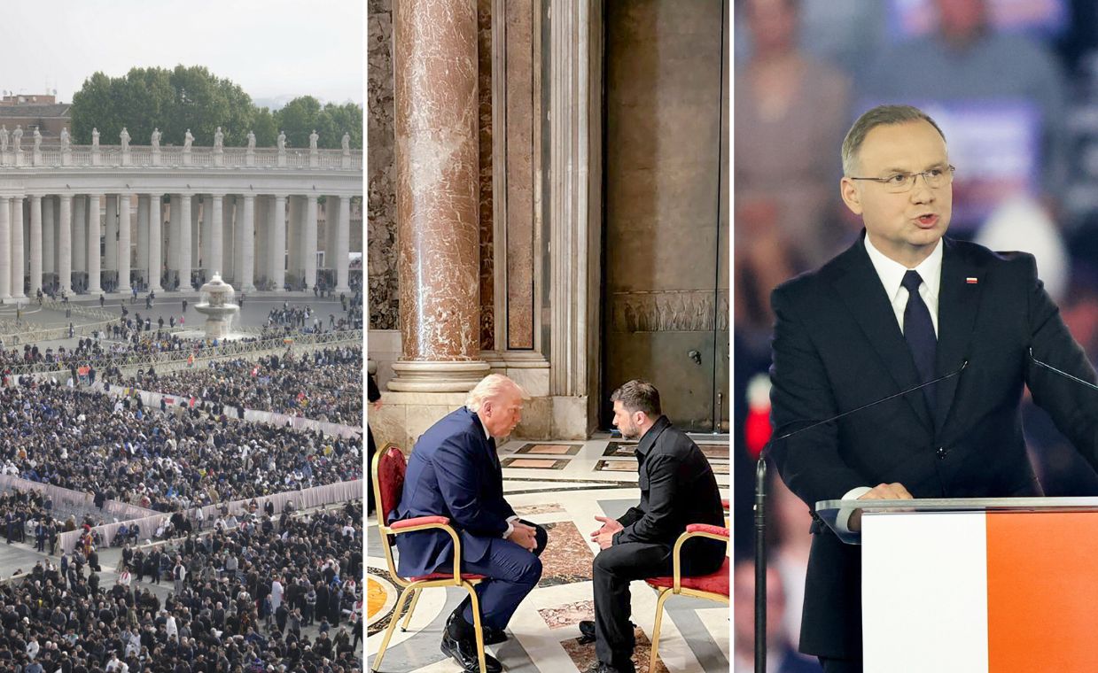 Pogrzeb papieża, spotkanie Trumpa z Zełeńskim i wsparcie Dudy. Co wydarzyło się w miniony weekend?