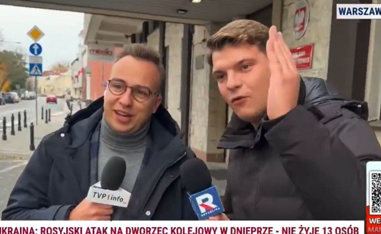 Starcie reporterów TVP i Republiki. "Po co robimy sobie cyrki"