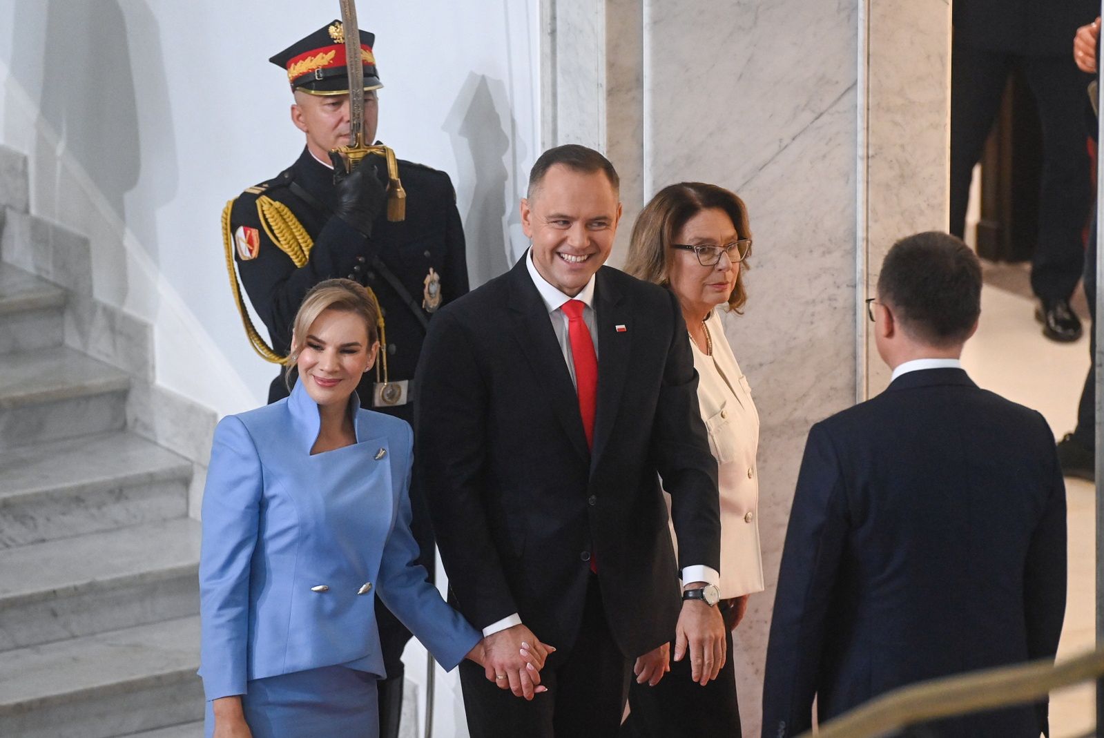 Nawrocki pojawił się w Sejmie. Zaczęły się krzyki