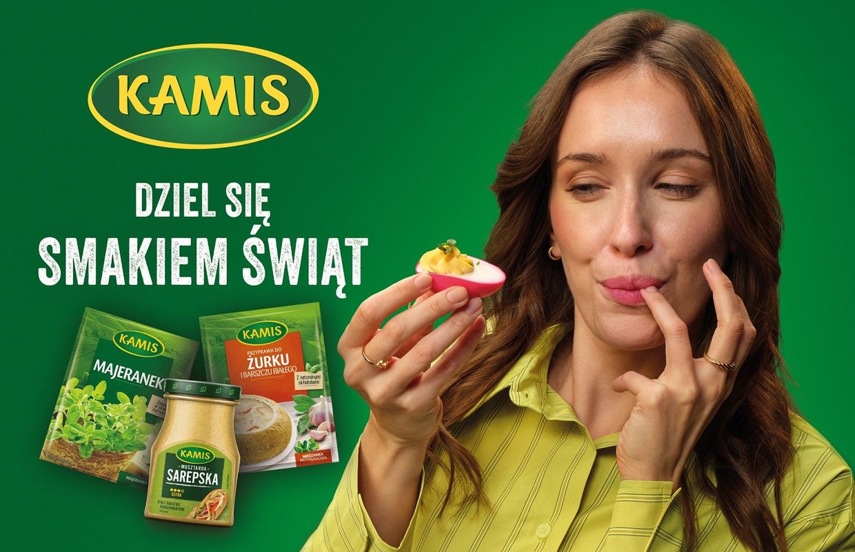 Kamis w kampanii zachęca, by "dzielić się smakiem świąt"