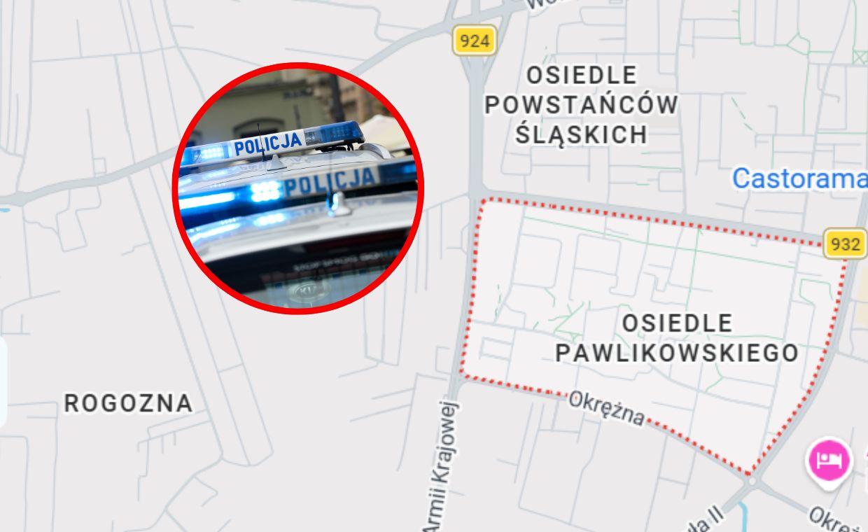 Strzały podczas policyjnej akcji w Żorach. Zatrzymano dwie osoby