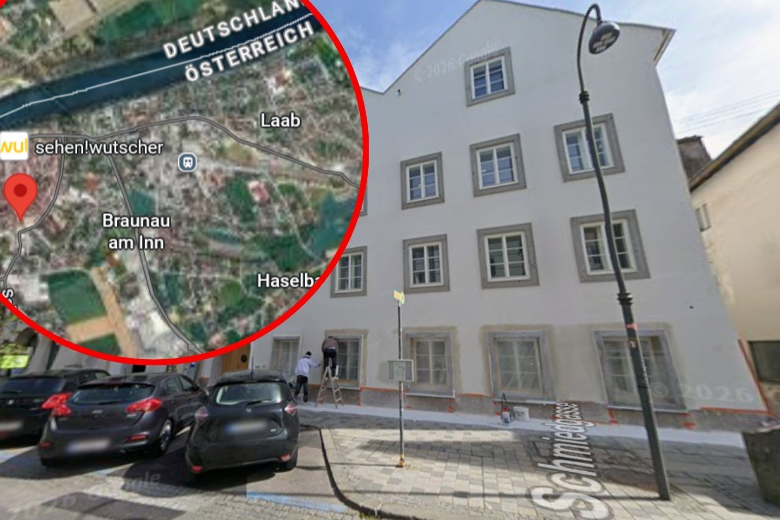 Manipulacja w Mapach Google. Dom Hitlera oznaczono zakazanym symbolem