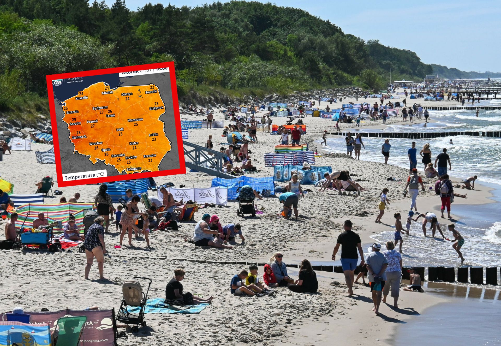 Nadciąga fala upałów. Podają temperatury godzina po godzinie