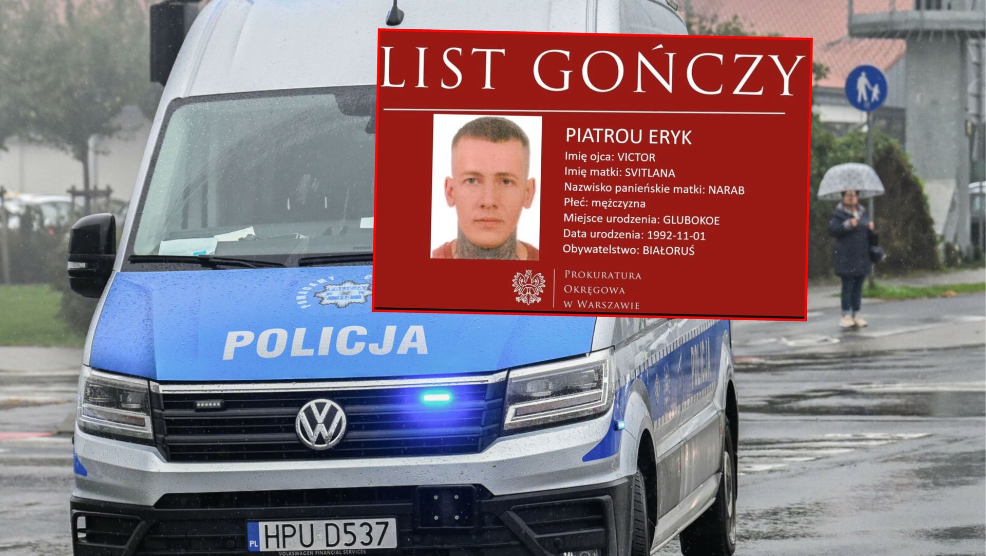 To on zabił księgową. List gończy za Białorusinem