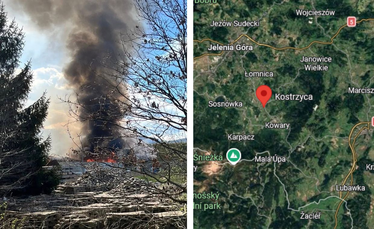 Pożar na składowisku odpadów. Strażacy dogaszają ogień