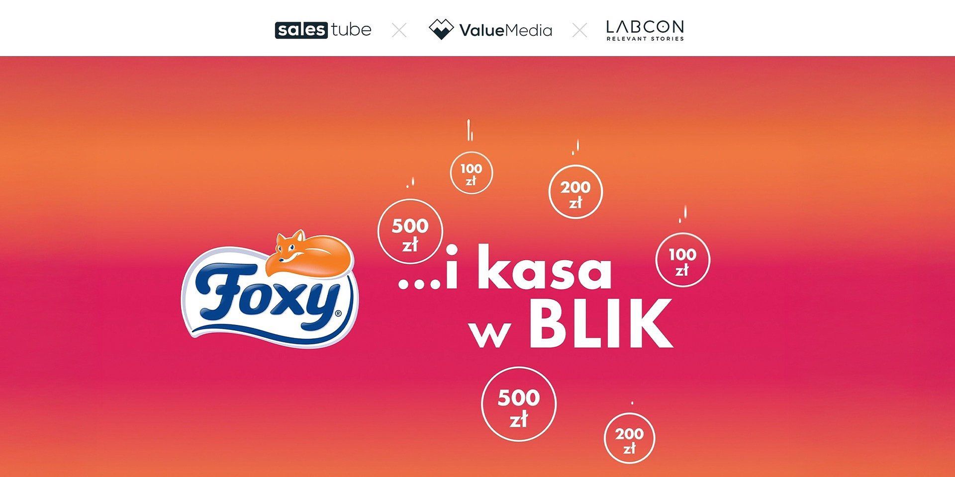 Labcon, Value Media i Salestube z kampanią loterii "Foxy… i kasa w BLIK"