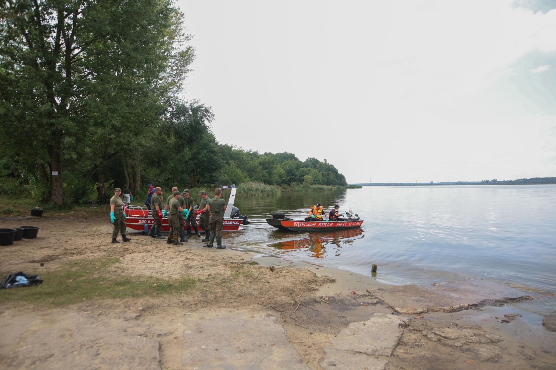"Skierowano żołnierzy". Interwencja wojska na Kanale Gliwickim