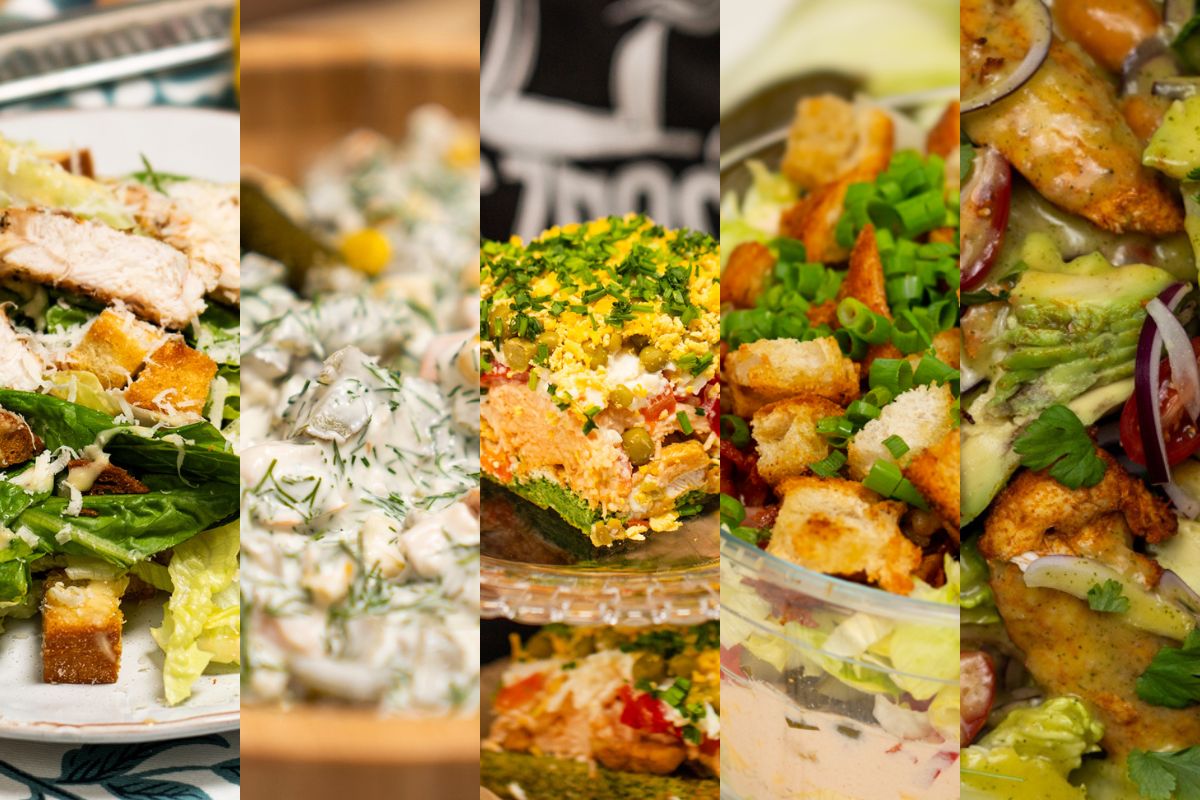 5 pomysłów na sałatki z kurczakiem w roli głównej. Nikt się im nie oprze