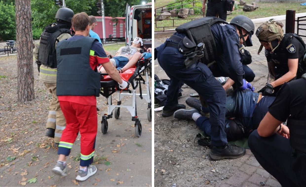 Zmasowany atak na Charków. Kilkudziesięciu rannych