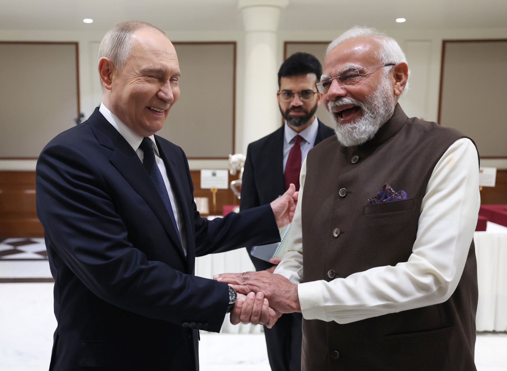 Putin znów szokuje. Tak wpisał się podczas wizyty w Indiach