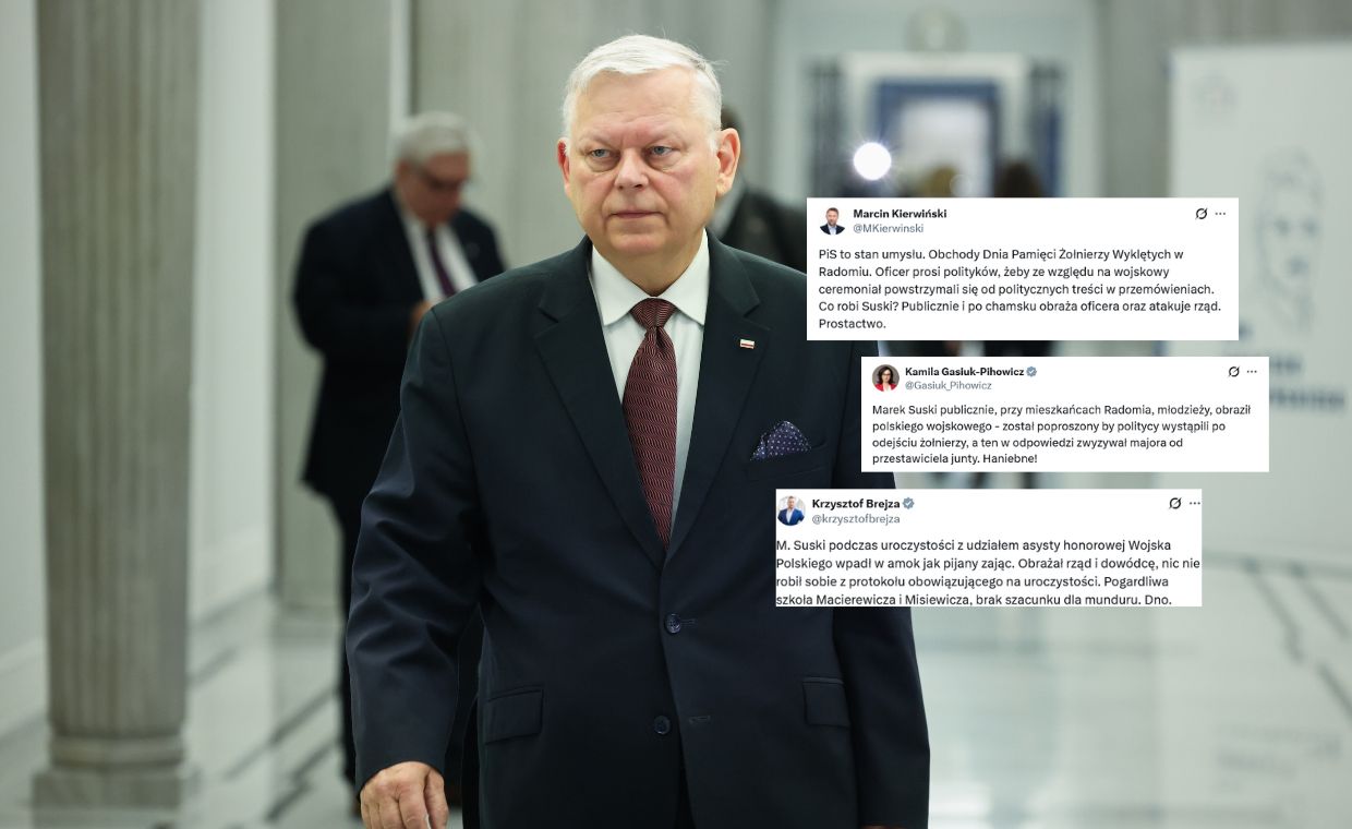 "Skandaliczne". Komentują wystąpienie Suskiego w Radomiu